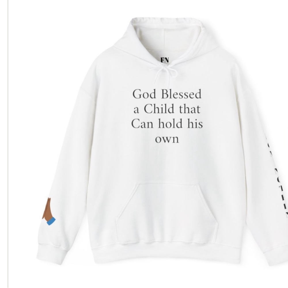 Hoodie with Inspirational Text